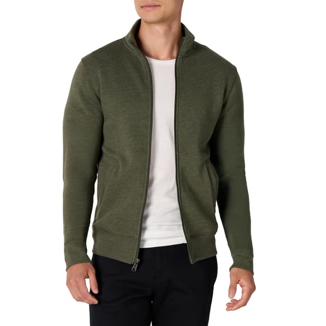 Amazon Essentials Herren Fleece-Jacke mit durchgehendem Reißverschluss XL Olivenheide