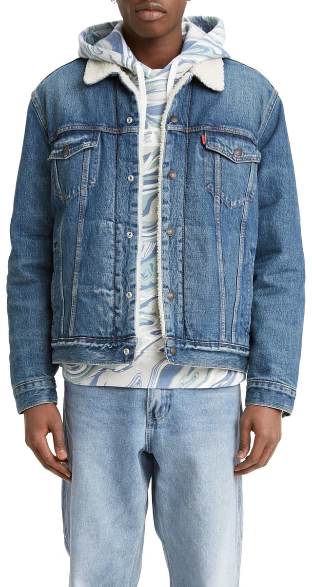 Levi's Herren Type 3 Sherpa Trucker Jacke L Fable
