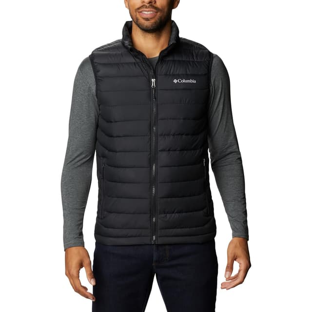 Columbia Herren Powder Lite Vest Daunenjacke ohne Ärmel (1er Pack) M Schwarz