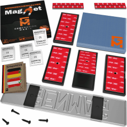 GENMAG® 2X Magnet Kennzeichenhalter Rahmenlos [Extra-Stark & Universal] Rahmenlose Kennzeichenhalter Magnete für Deutschland & Österreich | Magnetische Wechselkennzeichenhalter | Kennzeichen Magnet Schwarz (Black) Für 2 Kennzeichen - UNIVERSAL Angebot bei HelloDeals
