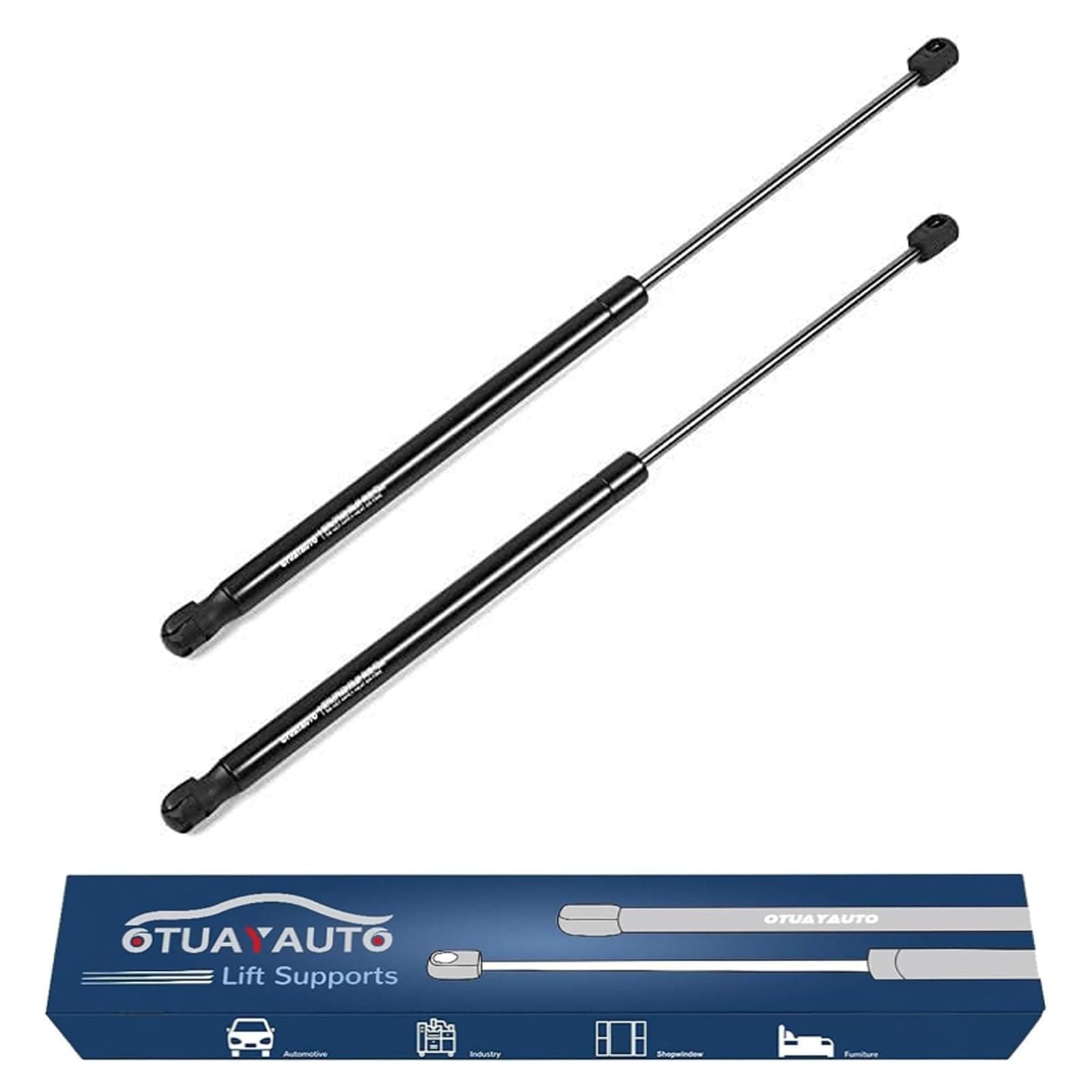 Gasfeder Heckklappe Kompatibel mit Octavia 1Z 2004-2013, OTUAYAUTO 2 Stück Heckklappendämpfer und Kugelzapfen 1Z9827550