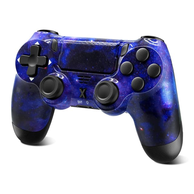 Suoxiom Wireless Controller für PS-4,Game Controller Kompatibel mit PS-4/Pro/Slim, Bluetooth Gamepad Joystick mit RGB-Licht,1000-mAh-Akku, 3,5-mm-Audiobuchse und Turbo-Funktion