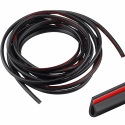 CTRICALVER Autokantenschutzleiste 5M Autokantenverkleidung autotür kantenschutz U-förmiger Autoklappen-Türkantenschutz, passend für SUV-Limousine MPV und die meisten Modelle (schwarz) Angebot bei HelloDeals