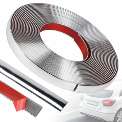 efuturetime Zierleisten Chromleiste Selbstklebend Auto, 20mm X 8m, Dekorative Leiste Universal, Stuckleisten Wand für Auto, Spiegel, Wand, Tür, Möbel, Glanz Silber Angebot bei HelloDeals