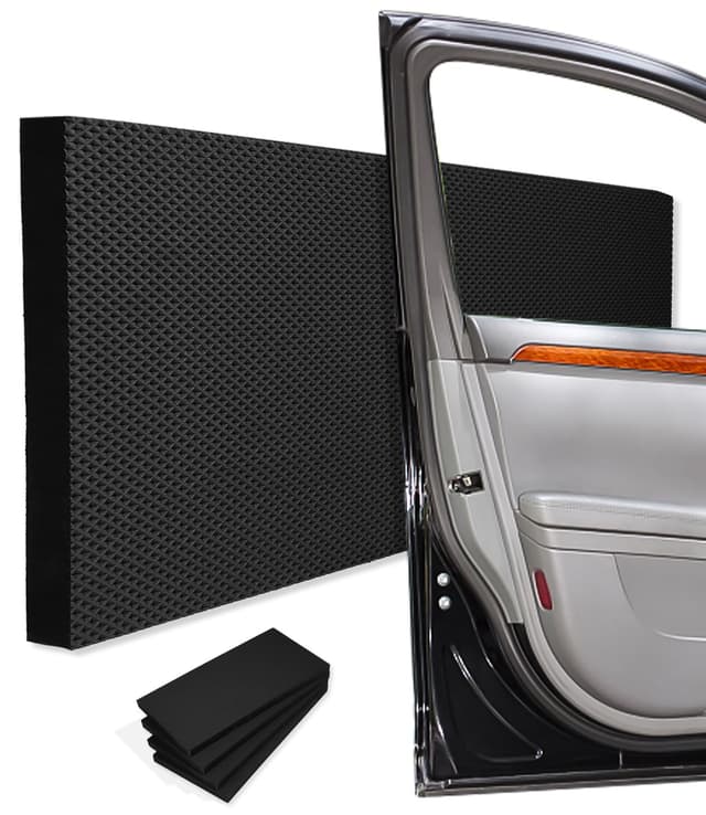 Jissta 4 X Garagen Wandschutz 40 x 20 x 2 cm, Selbstklebender Kantenschutz Schaumstoff Garage, Garagen Wandschutz Türkantenschutz für Garagenwand, Autotüren, Carport (Schwarz)