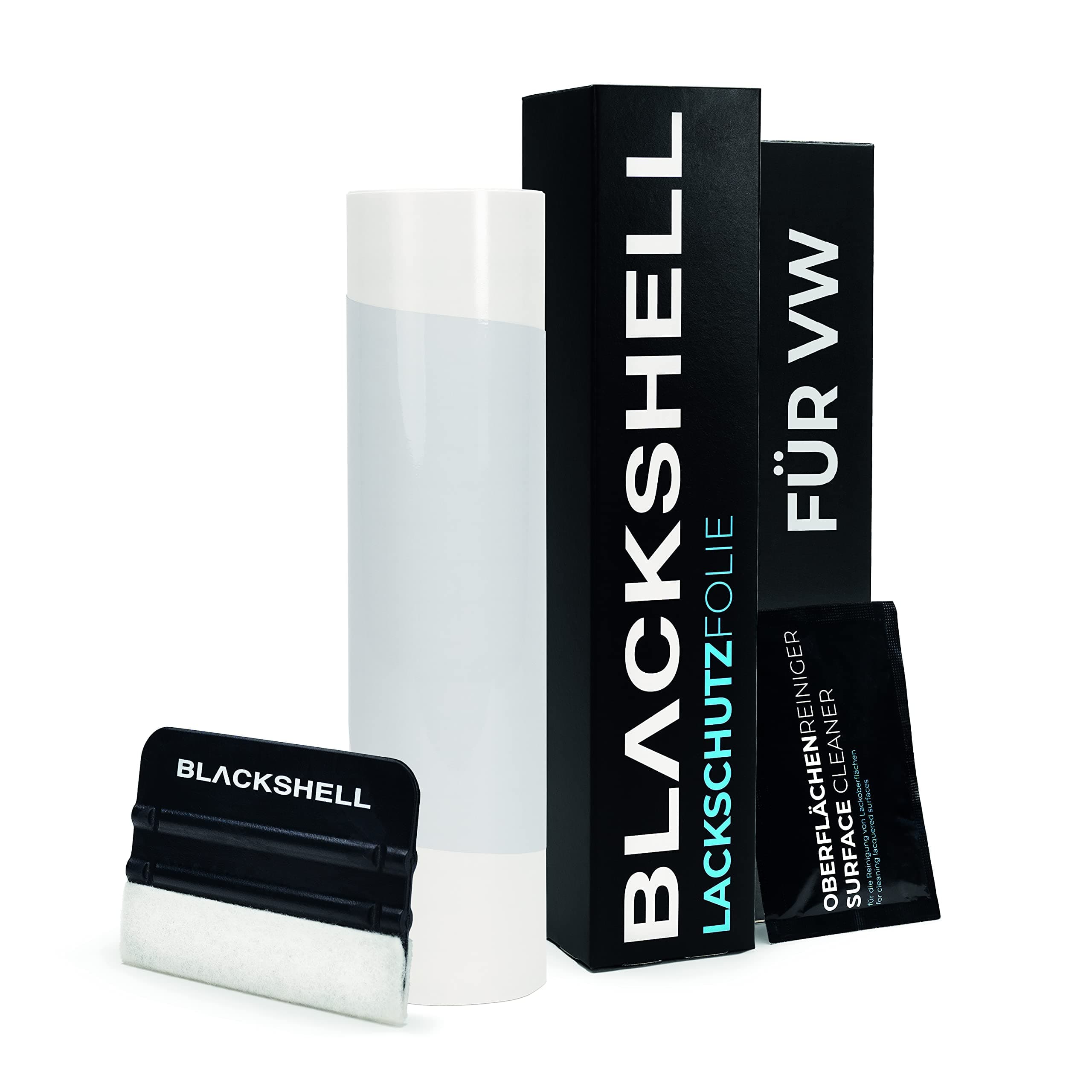 Blackshell® Ladekantenschutz Folie passend für VW T7 | Typ ST | Bj. ab 2021 Transparent - passgenauer Stoßstangenschutz inkl. Set für Folierung