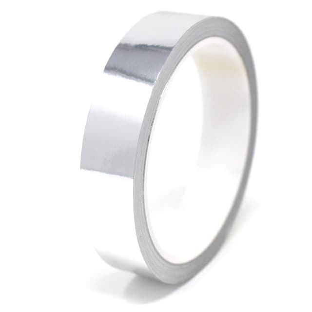 10 Meter (0,99€/Meter) Glanz Zierstreifen Auto Motorrad Boot Modellbau Silber Chrom - Finest Folia Dekorstreifen Seitenstreifen (Chrom Silber, 20mm Breite) Chrom Silber 20mm Breite