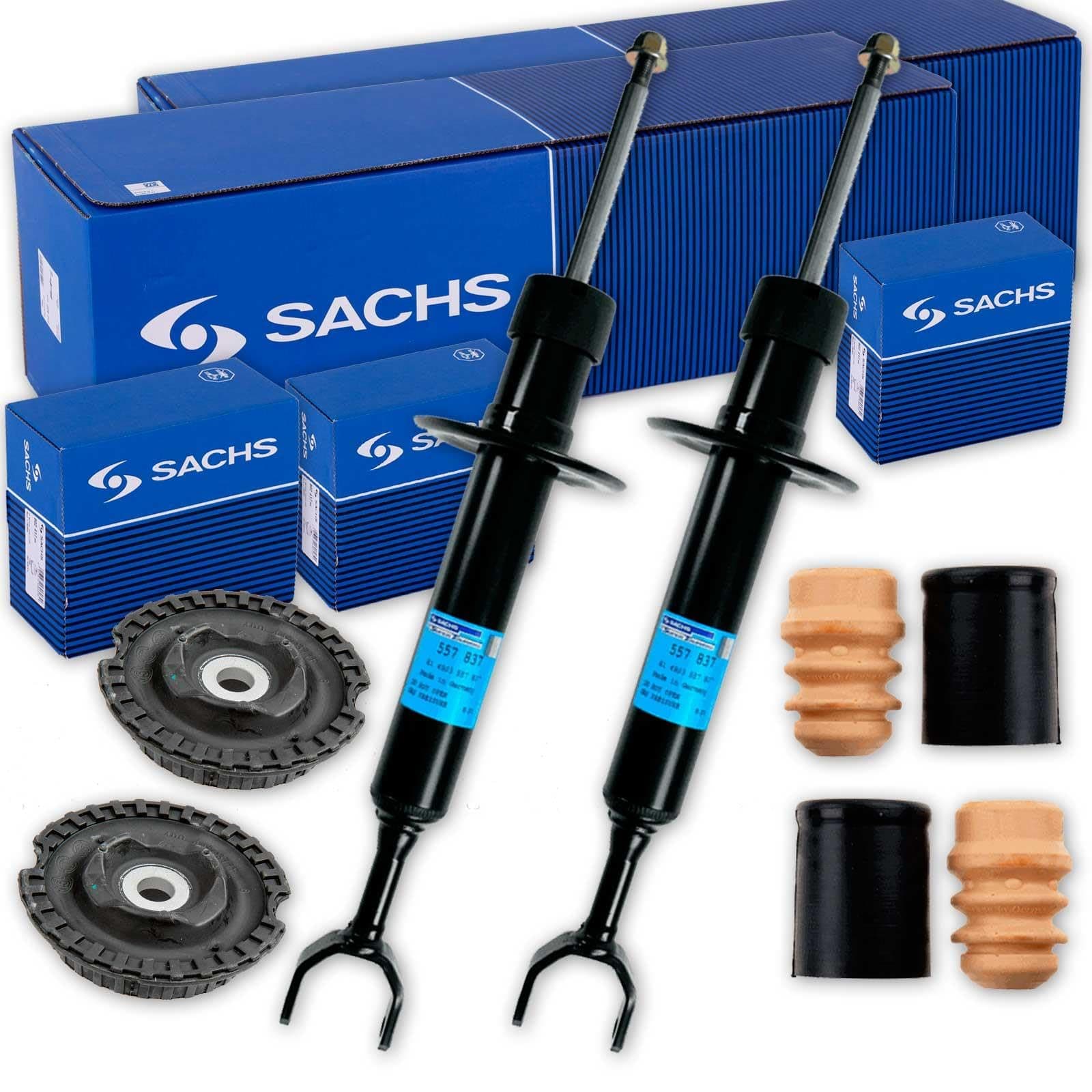 2x SACHS Stoßdämpfer + Domlager + Protection-Kit vorne für Passat 3B A4 B5 Angebot bei HelloDeals