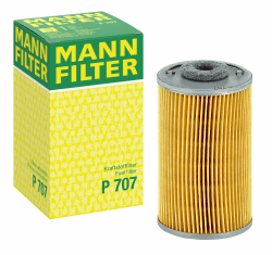 MANN-FILTER P 707 Kraftstofffilter - für Lkw + Busse Black Einzelpack Angebot bei HelloDeals
