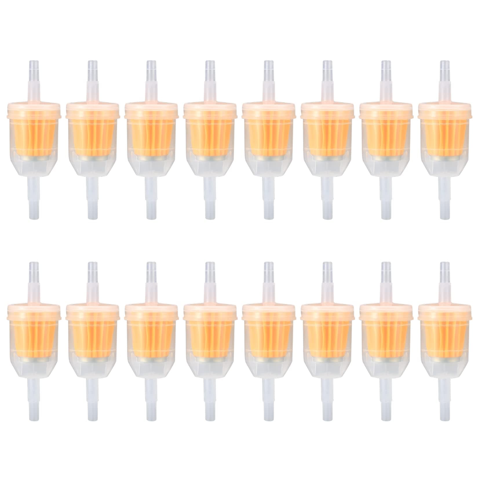Vwoqiy 16 Stück Gas Inline Benzinfilter Kraftstofffilter, Universal Motorrad Benzin Inline Filter, Schnellkraftstofffilter für 6-8mm Motorrad, Roller, Generator, Rasenmäher, Auto (gelb 16) Angebot bei HelloDeals