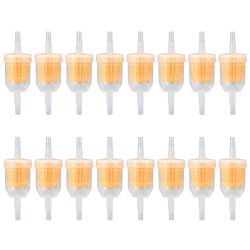 Vwoqiy 16 Stück Gas Inline Benzinfilter Kraftstofffilter, Universal Motorrad Benzin Inline Filter, Schnellkraftstofffilter für 6-8mm Motorrad, Roller, Generator, Rasenmäher, Auto (gelb 16) Angebot bei HelloDeals