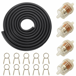 Benzinfilter, Kraftstofffilter, Benzinfilter Moped, Benzinschlauch Rasenmäher, 3m Benzinschlauch Kit Mit 4 Filtern Und 10 Schlauchschellen, Für Motorrad, Roller, Rasenmäher Und Auto Angebot bei HelloDeals