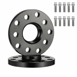 GEARMONSTER Spurverbreiterung 2x15mm Distanzscheiben Set LK: 5x100+5x112 NLB:57.1 mit 10 Stück Radschrauben M14x1.5mm 45mm Spurverbreiterungen 15mm NLB:57.1mm Angebot bei HelloDeals