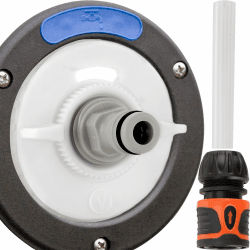 valuents® Wassertankdeckel 3 Pins 78mm Durchmesser – weiß – für Wohnmobil mit Schlauch für Wassereinfüllstutzen +Plus: Adapter für Wasserschlauch Angebot bei HelloDeals