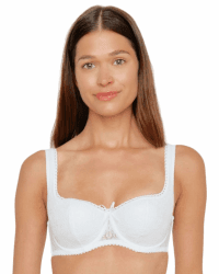 SUSA Dirndl Balconette BH 7592 mit Bügel & zierlicher Schleife - Größe A-F - Dirndl-BH mit wattierten Cups & verstellbaren Trägern - Hochwertige Materialien - Bequem & elegant - Ökotex zertifiziert 85B Weiß Angebot bei HelloDeals