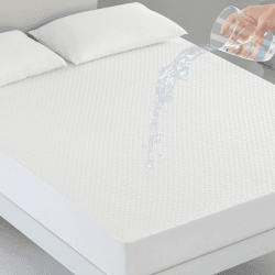 Coriwell Matratzenschoner Wasserdicht - 160 x 200 cm Wasserdichter Matratzenbezug Matratzenauflage Atmungsaktive Matratzenhülle Matratzenschutz aus Bambus Matratzen Schutzbezug - Mattress Protector Angebot bei HelloDeals