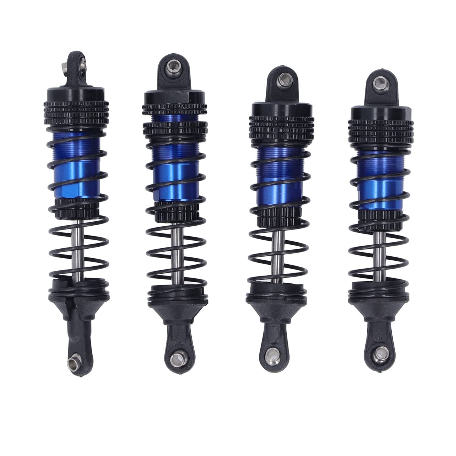 4-teiliger RC-Auto-Stoßdämpfer, Stabiler Aluminiumlegierungs-Stoßdämpfer mit Hoher Elastizität Vorne und Hinten für LC Racing 1/14 1/16 (Blau) Angebot bei HelloDeals