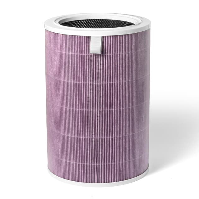 Ersatzfilter kompatibel mit Xiaomi Mi 2 2H 2S 2C 3H 3C 3 Pro Luftreiniger Ersatzfilter MCR-FLG - mit RFID Chip - 4fach Hohe Effizienz H13 Grade True HEPA-Filter und Aktivkohlefilter - Lila