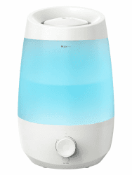 AROEVE Luftbefeuchter Schlafzimmer, 2,5L Luftbefeuchter Kinderzimme, 250 ml/h, 25H Ätherisches Öl Diffusor, Automatische Abschaltung, 25 dB Leise für Babys und Pflanzen, Weiß Angebot bei HelloDeals