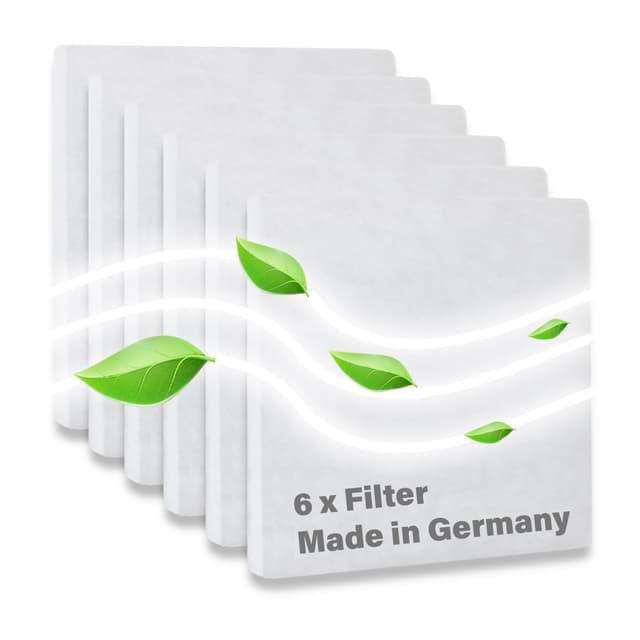 6 Stück Filter passend für Lüftungsgerät Limodor Limot Lüfterserie compact 00070 Ersatzfilter Luftfilter Staubfilter Filterklasse G4- Made in Germany
