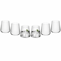 Gerlach 1760 Gläser Set 6 Stück 430 ml Trinkgläser Wassergläser Cocktailgläser Saftgläser Glas Dessert Spülmaschinenfest Modern Angebot bei HelloDeals
