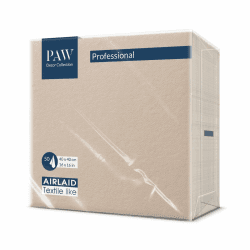 PAW - Servietten aus Airlaid - Stoffähnlich (40 x 40 cm) I 50 Stück I Ideal für Hochzeit, Taufe, Kommunion, Geburtstag I Stoffservietten - Einfarbig, Beige I Farbe: Monocolor beige Angebot bei HelloDeals
