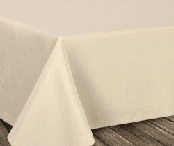 BEAUTEX fleckenabweisende und bügelfreie Tischdecke - Tischtuch mit Lotuseffekt - Tischwäsche in Leinenoptik, Eckig 160x260 cm, Creme 260 x 160 cm (Rechteckig) Creme Angebot bei HelloDeals