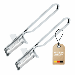 Westmark 2 Universal-Sparschäler/Pendelschäler mit geschärftem Ausstecher, Edelstahlklinge, Famos, Metall/Verchromt, 106122E4 Famos, 2 Stück Angebot bei HelloDeals