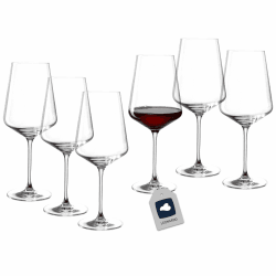 LEONARDO HOME Rotweingläser PUCCINI (6er Set) • Kratzfeste Weingläser (750 ml) • Spülmaschinenfest & Langlebig • Zeitlose Gläser für Rotwein • Modernes Design • Rotwein-Glas Puccini • 069554 Rotweinglas 750ml 6 Gläser Angebot bei HelloDeals