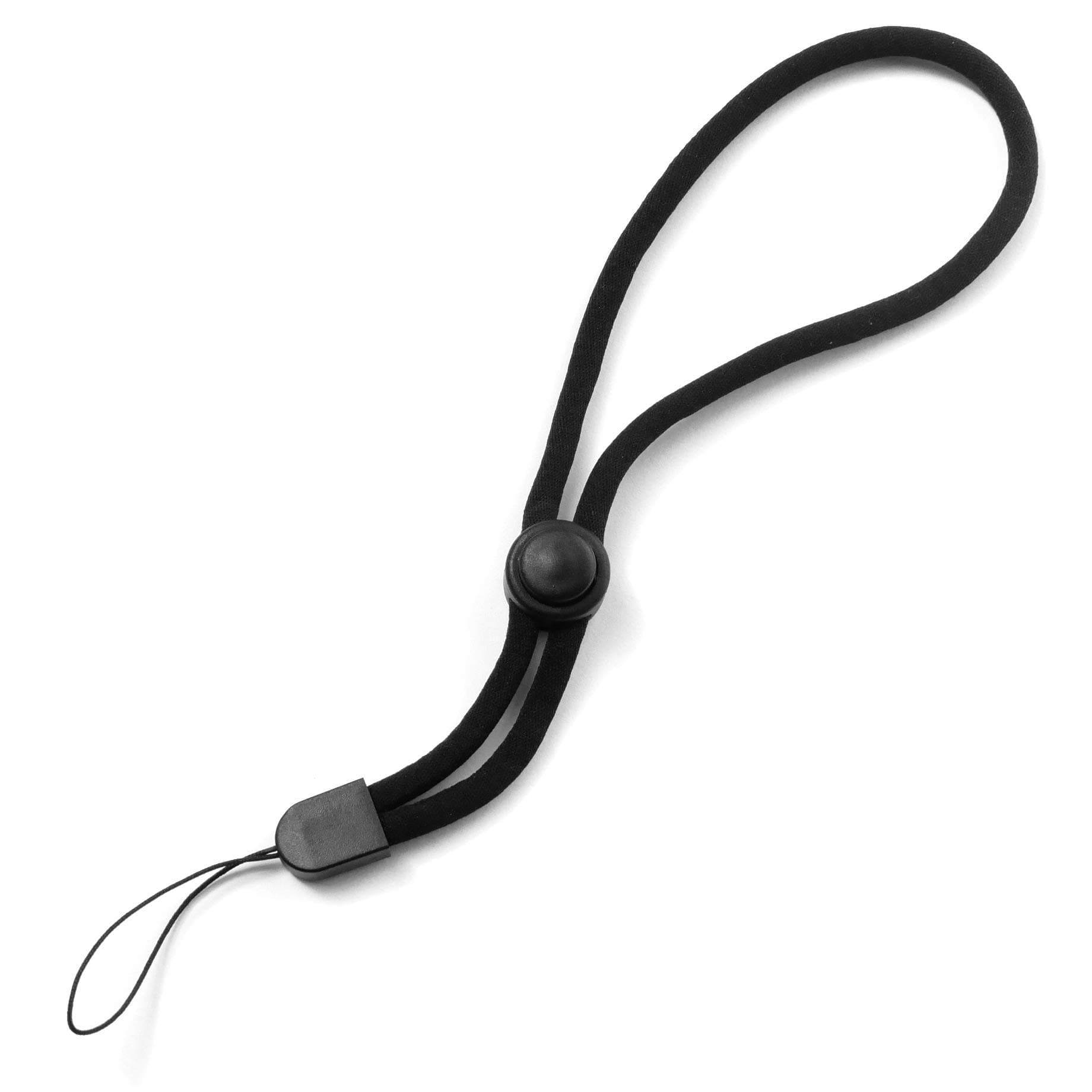 trage.band® kurzes verstellbares extra stabiles Handgelenk-Trageband, schwarz Kurz verstellbar, einzeln Schwarz