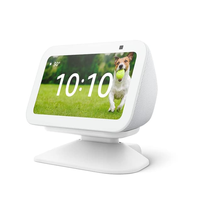 Verstellbarer Ständer mit USB-C-Ladeanschluss für Echo Show 5 (3. Gen.) | Weiß