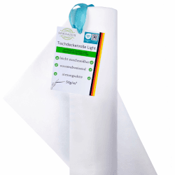 Sensalux Light Tischdeckenrolle, Oeko-TEX ® 100 - Made in Germany - 25m lang (Farbe nach Wahl), weiß, 1,10m x 25m, stoffähnliches Vlies, ideal für Jede Party, Vereinsfeier, Geburtstagsfeier Angebot bei HelloDeals