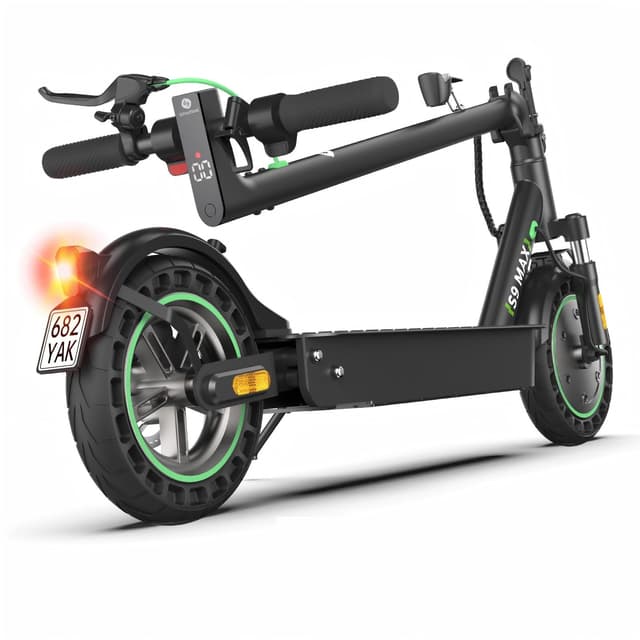 Elektroroller mit Straßenzulassung, E Scooter mit 10Ah Batterie bis 40KM Reichweite, 10 Zoll E Roller mit USB Ladefunktion, Erwachsene Elektro Scooter bis 120kg und Stoßdämpfung，Ideal für Pendler Max 40KM mit USB
