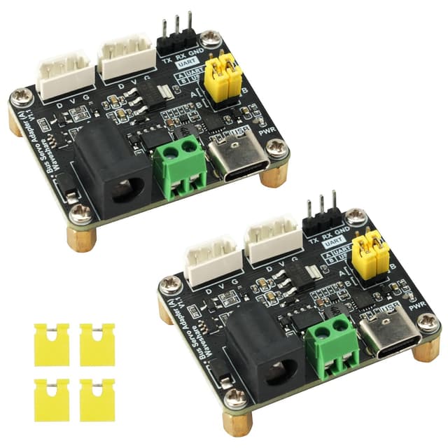 Serial Bus Servo Driver Board für ST/SC Reihe, 2 Stück Bus Servo Treiber Platine Bus Servo Adapter UART Schnittstelle Unterstützt C/C++/Python Kompatibel mit Raspberry pi mit Arduino mit STM32/ESP32