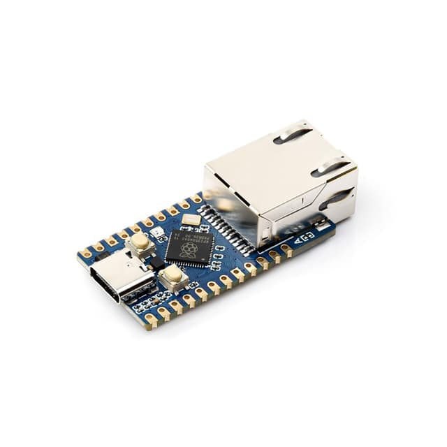 RP2350-ETH Mini Development Board, Dual-core Ethernet Module, Based on RP2350 Microcontroller with Arm Cortex-M33 & RISC-V Processors, Fits Arduino,C/C++, MicroPython and Network Control