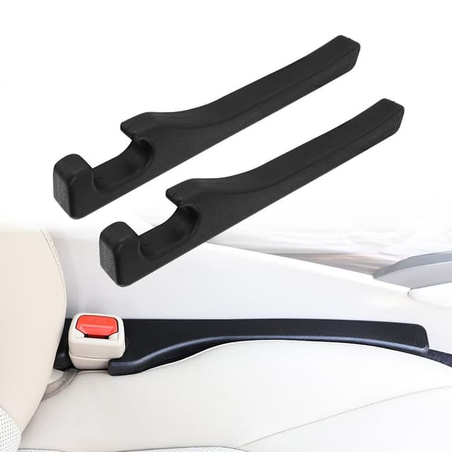 VDARK Autositz-Spaltfüller, 2er-Pack, Premium-Leder-Organizer zum Schutz vor herunterfallenden Gegenständen, universelle Passform für den Autositzspalt, elegantes schwarzes Design für Damen und Herren