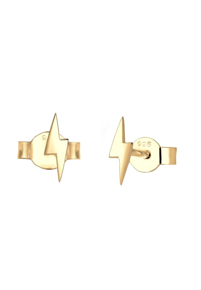 Elli Damen-Ohrringe Ohrstecker Blitz Flash Stardust Trend Blogger rosé vergoldet silber 925