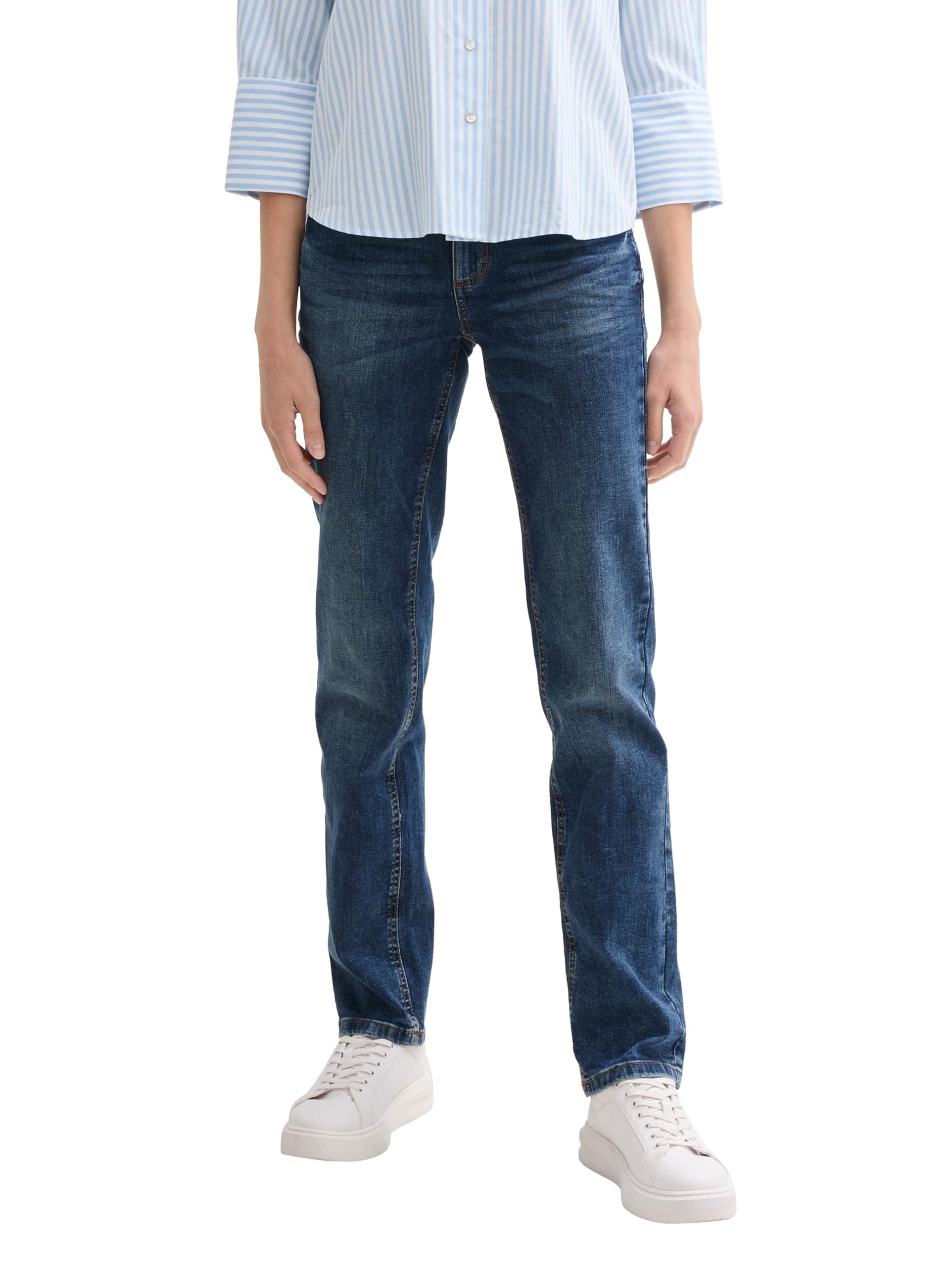 TOM TAILOR Damen Alexa Straight Jeans 32W / 32L 10281 - Mid Stone Wash Denim