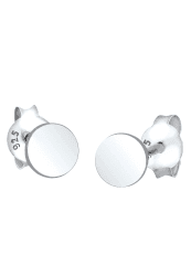 Elli Ohrringe Damen Ohrstecker Kreis Basic Geo Trend in 925 Sterling Silber Silber Zeichen, Formen & Symbole