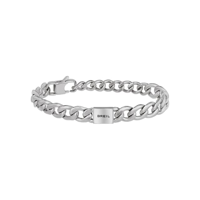 Breil Juwel Sammlung LOGOMANIA, ARMBÄNDER aus HERREN in FARBIGER STAHL Farbe GOLD messen 22 - TJ3069 Silber