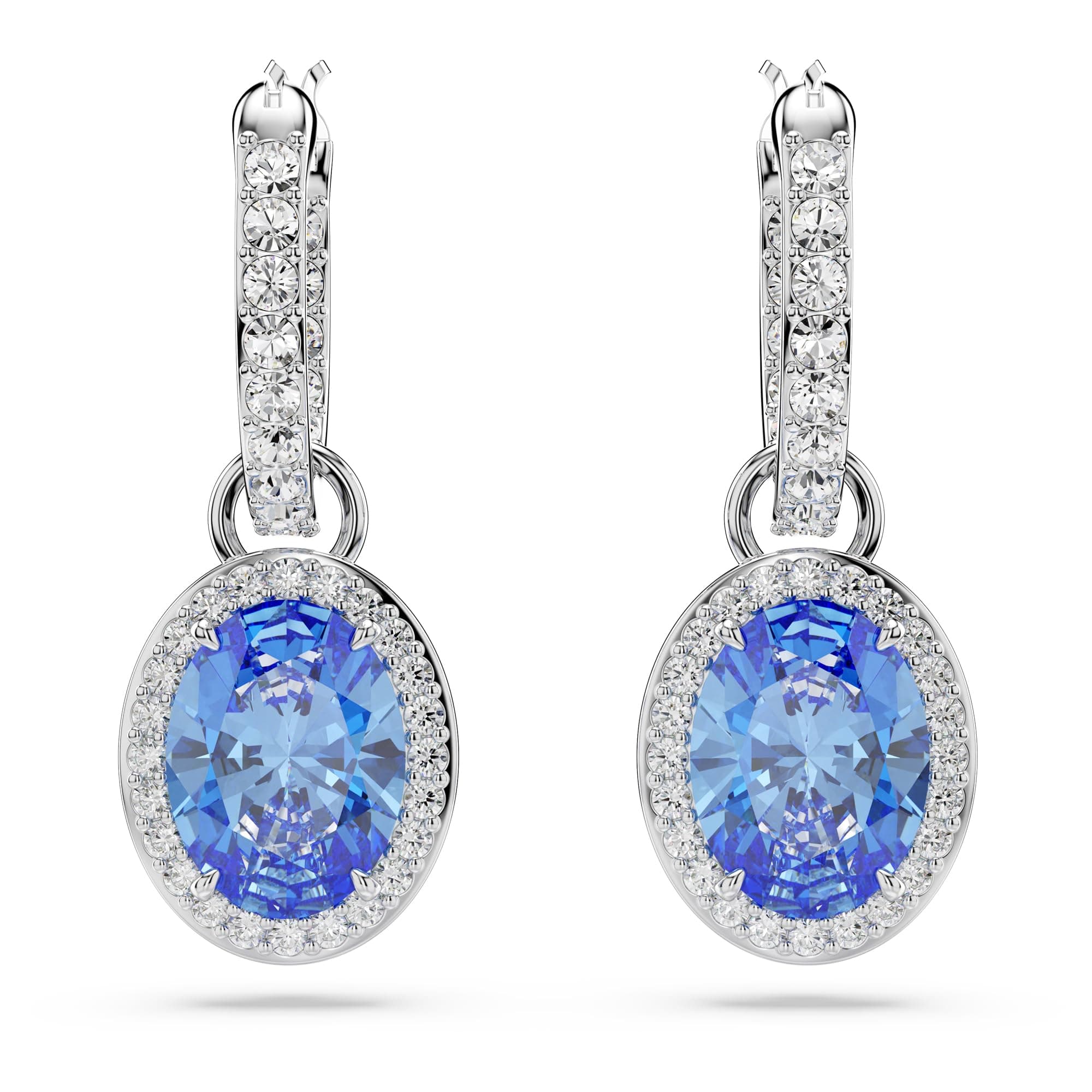 Swarovski Una Angelic Kollektion Tropfenohrringe Constella Tropfenohrringe Rhodiniert Blau
