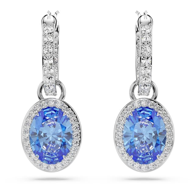 Swarovski Una Angelic Kollektion Tropfenohrringe Constella Tropfenohrringe Rhodiniert Blau