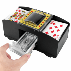 Viitech Automatischer Kartenmischer 2 Decks, C Batteriebetrieben(Nicht Enthalten) Elektronischer Shuffler Kartenmischmaschine, Poker-Karten-Mischmaschine