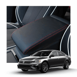 CDEFG Kompatibel mit VW Passat B8 2016-2022 2023 Arteon 2 Mittelarmlehne Armlehnen Deckel Kratzschutz Mittelkonsole Kunstleder Armlehne Abdeckung Center Console Cover Auto Valiant GTE Alltrack Zubehör Angebot bei HelloDeals