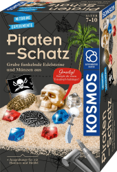 KOSMOS 657888 Piraten-Schatz Experimentierset, Ausgrabungs-Set für Kinder ab 7 Jahren, Schatzsucher, Fundstücke, Gipsblock, Geologie, Mitbringsel, Geschenk Piratenschatz Angebot bei HelloDeals