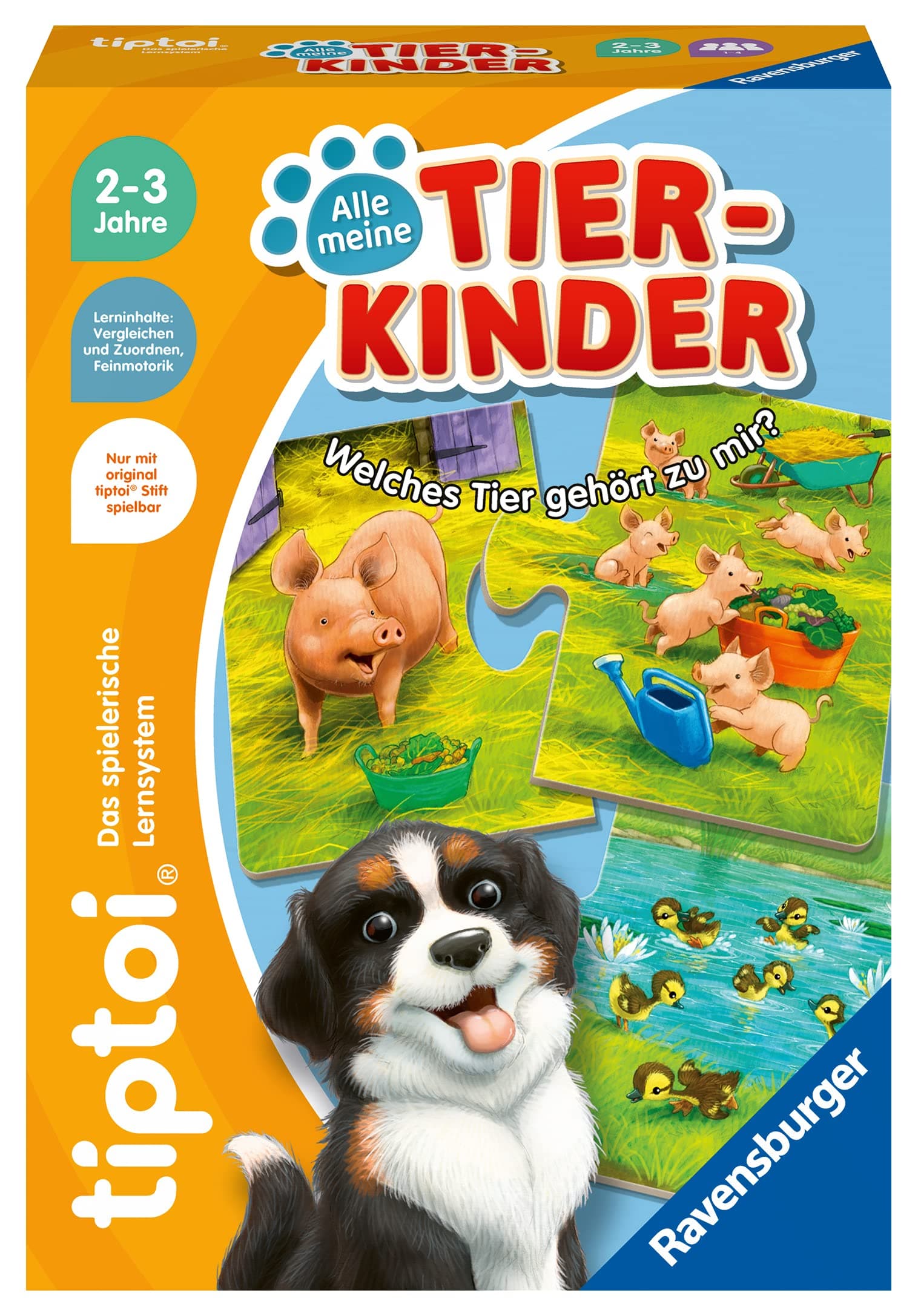 Ravensburger tiptoi 00108 - Alle Meine Tierkinder - Lernspiel ab 2 Jahre - tiptoi Spiel ab 2 - Geburtstagsgeschenke Angebot bei HelloDeals
