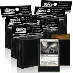 Schwarze Kartenhüllen für MTG, 300 Packung Perfect Fit Standard Kartenhüllen für Trading Cards Sportkarten Baseballkarten TCG, stabil und schön mischbar Schwarze 300 Angebot bei HelloDeals