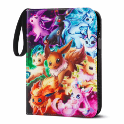 LYAILOOGXL Zip Sammelalbum für Pokemon Karten, Sammelkarten Album Mappe für Pokemon zum Sammeln und Tauschen,PU-Material Oberfläche Wasserdicht 400 Karten Angebot bei HelloDeals