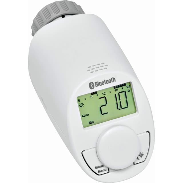 eqiva Bluetooth® Smart Heizkörperthermostat, 141771E0, Weiß, 10,2 x 6,0 x 5,5 cm Model N mit BLUETOOTH