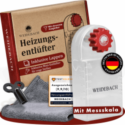 WEIDEBACH® Heizungsentlüftungsschlüssel mit Auffangbehälter 1 Stück